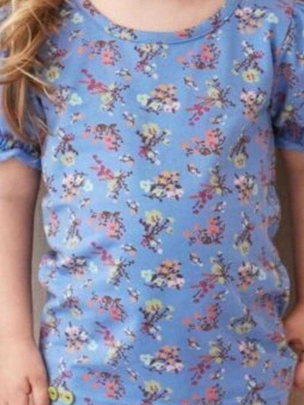 Matilda Jane Blue Floral Short Sleeve Tee